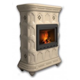 Каминная облицовка КимрПечь Истра пристенная Ваниль